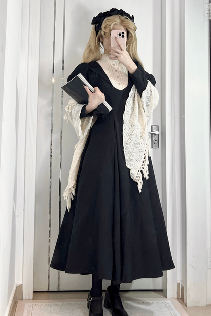 Chic Gothic Flare Long Lolita Dress
