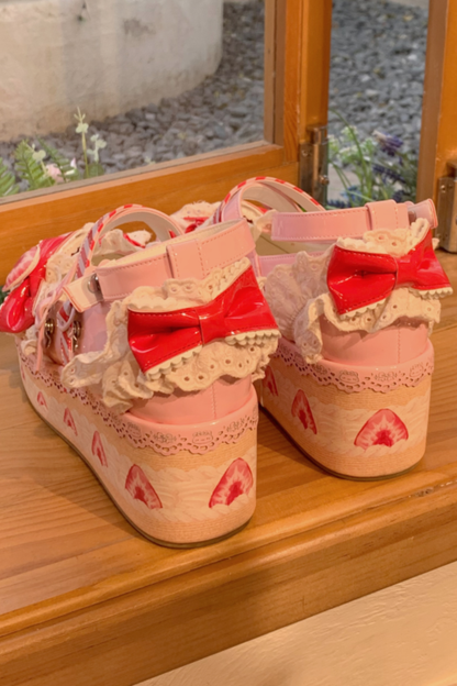 ストロベリーリミテッドロリータシューズ