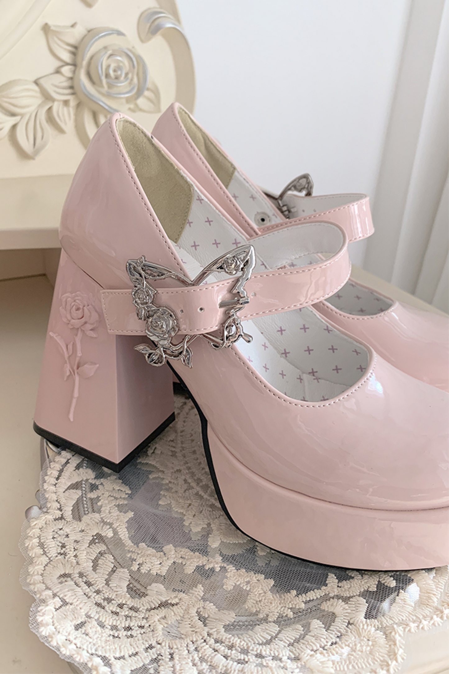 Floating Dreamland Platform Block Heels