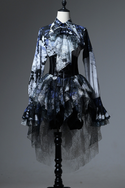 Horror Amusement Park Lace Waist Corset