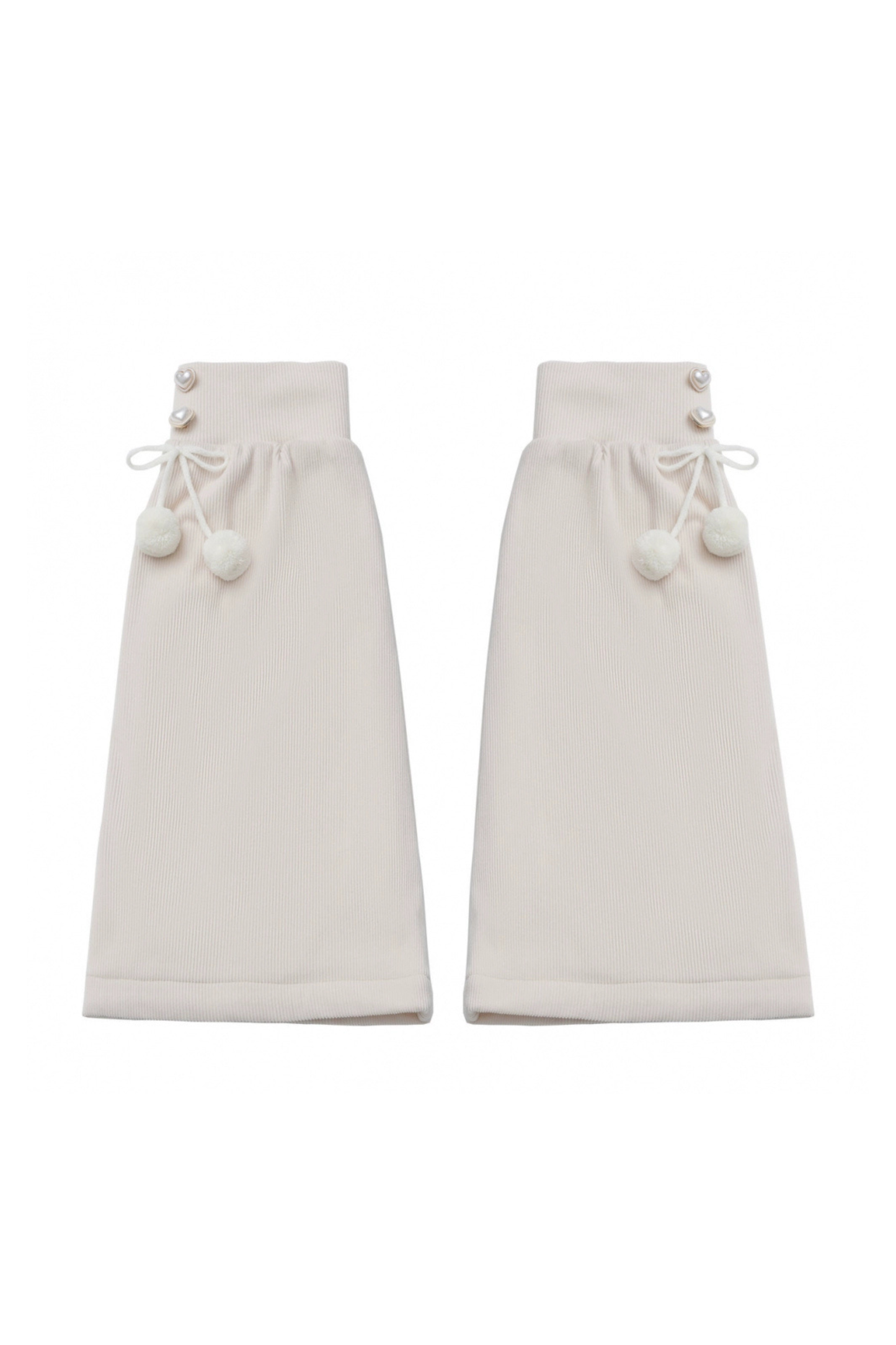 ベルベットベアフードケープ+トップス+サスペンダースカート+レッグカバー