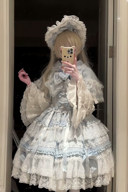 Nice Heartbeat Lolita Dress + Cape + Hat