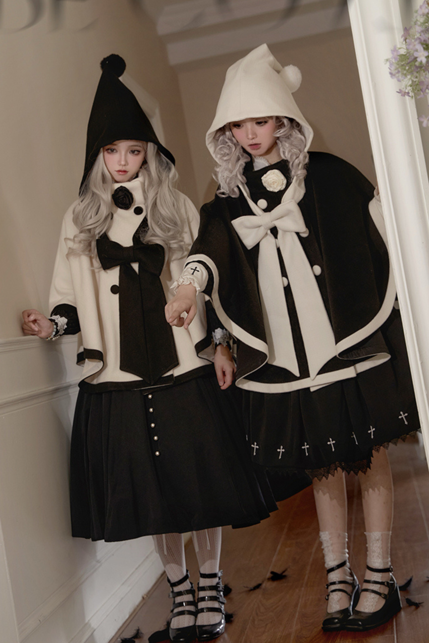 【予約商品】ローズクワイアケープコート＋フーディーリボン