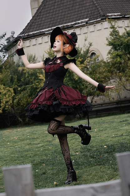 【4月8日予約締切】ゴシックリボンロリータハット+サイドグリップ