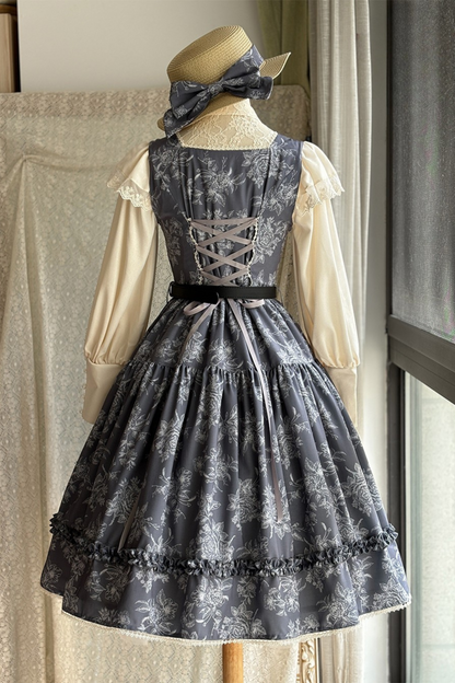 Sketch Wild Rose Elegant Lolita Jumperskirt