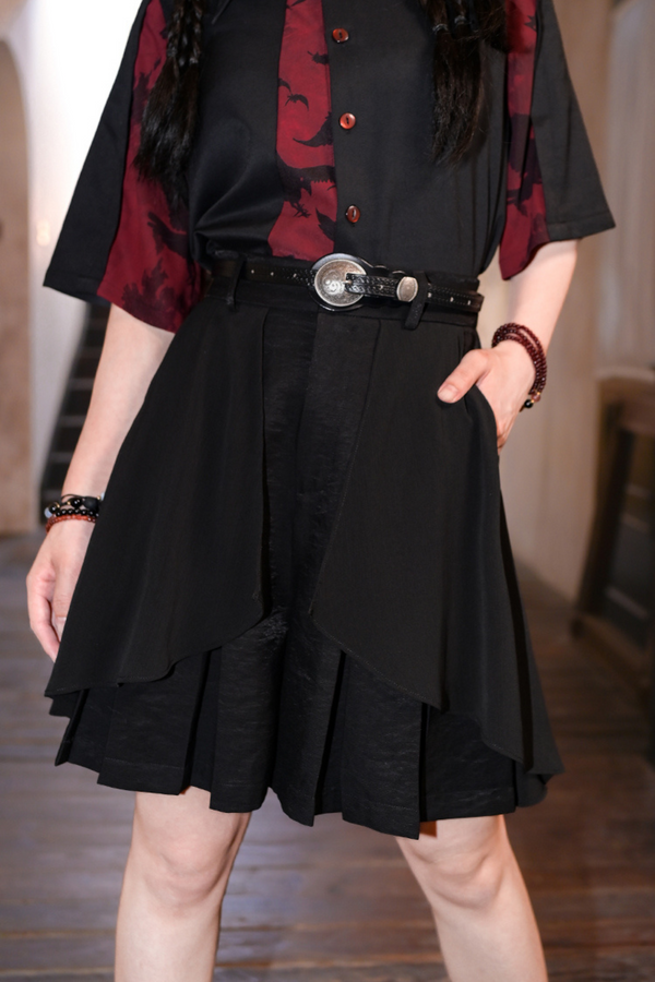 Black High Waist Shorts