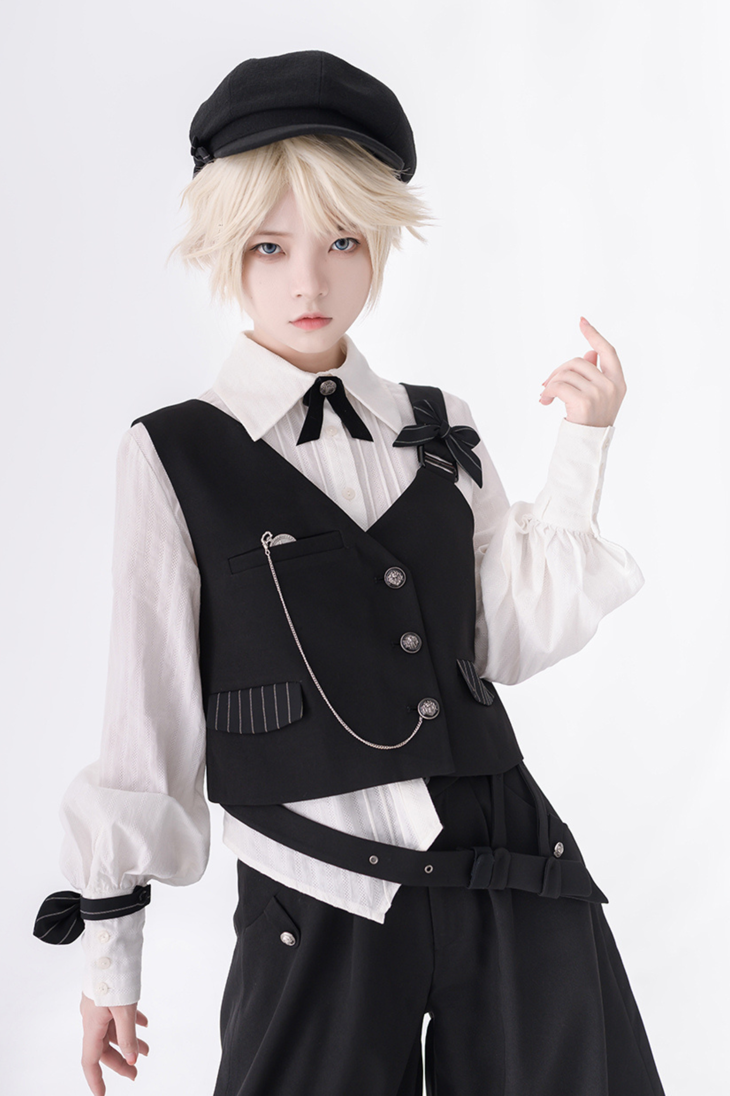 クールシックベスト+シャツ+バルーンパンツ