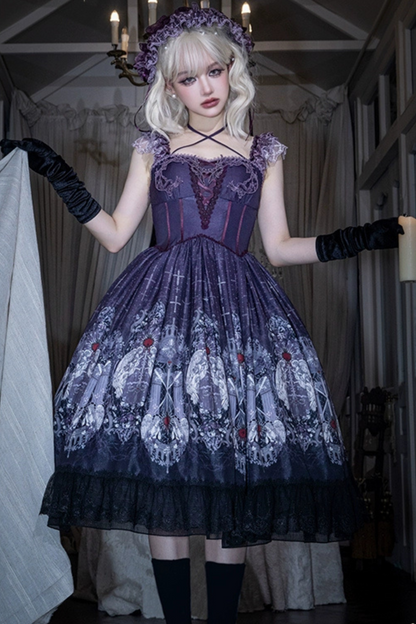 [Reservation Product] Gothic Girl Design Maria Sword Lolita Dress Set