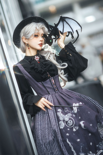 魔法学園レトロエレガントロリータジャンパースカート