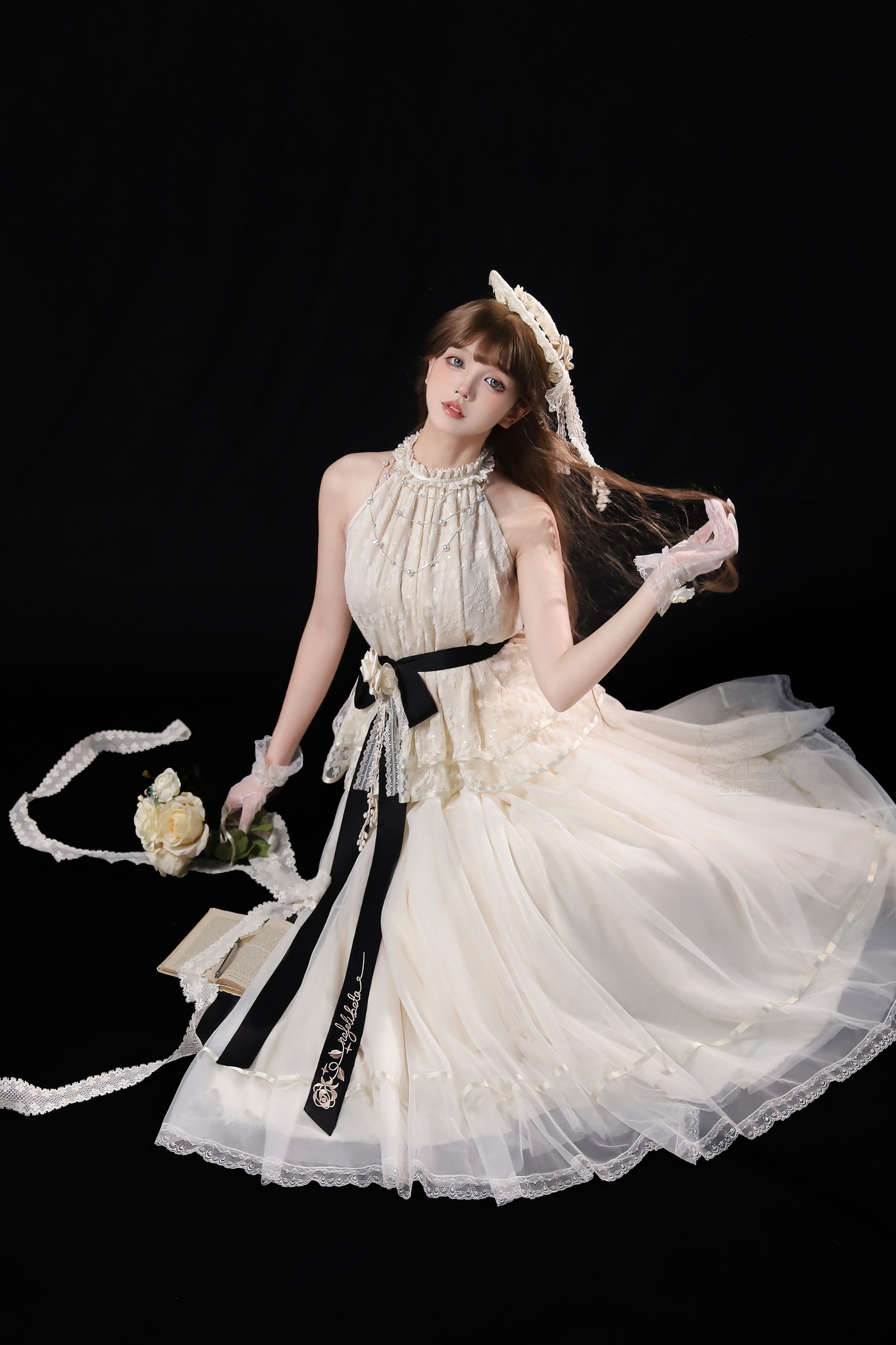 【4月5日予約締切】レトロエレガントインナー+トップス+スカート+アクセサリー