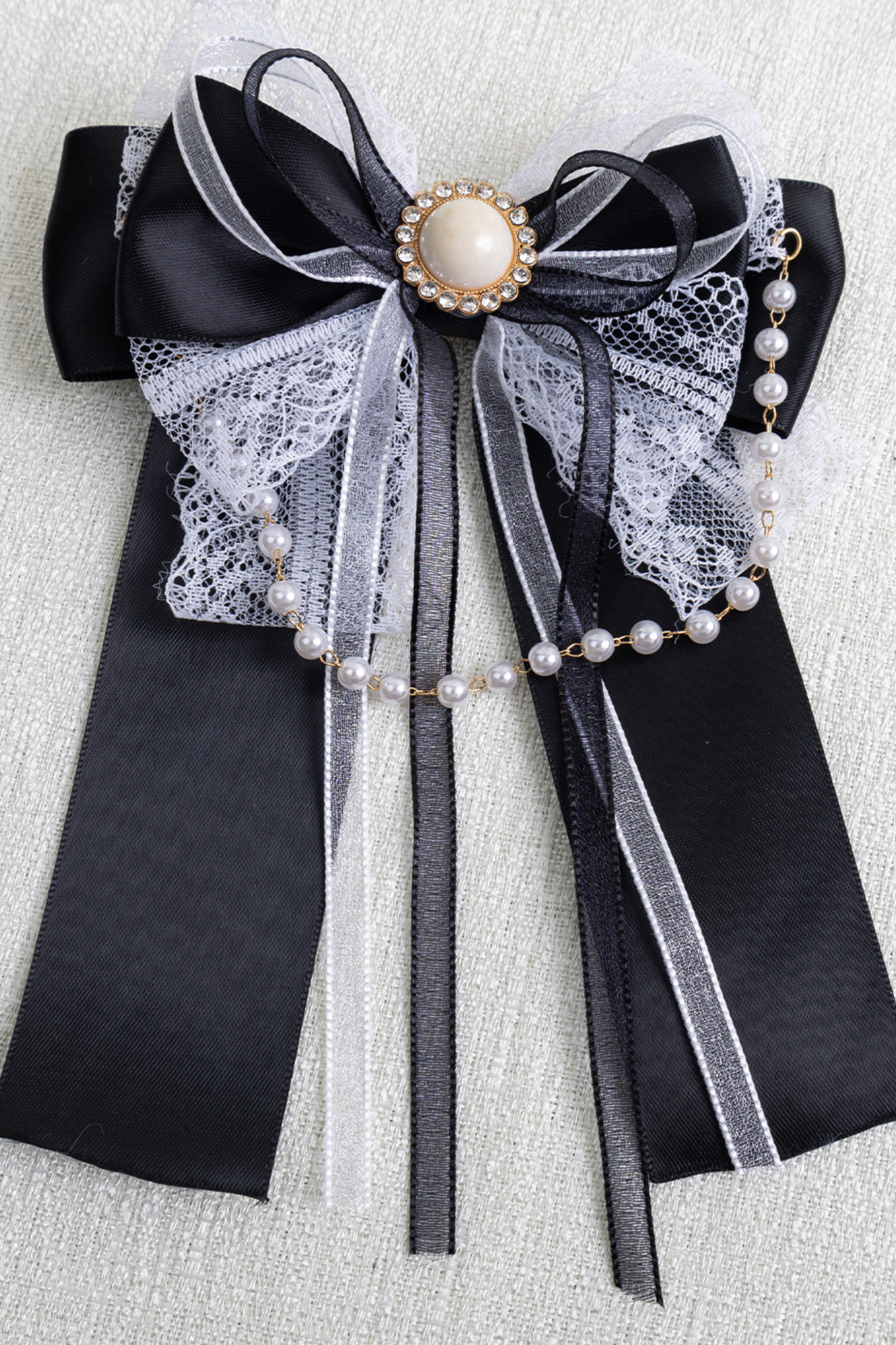 エレガントロリータボンネット+ヘアバンド+リボンクリップ+ハットクリップ+スリーブ