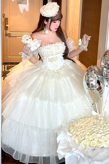 ファーストラブフローラルドレス+スリーブ