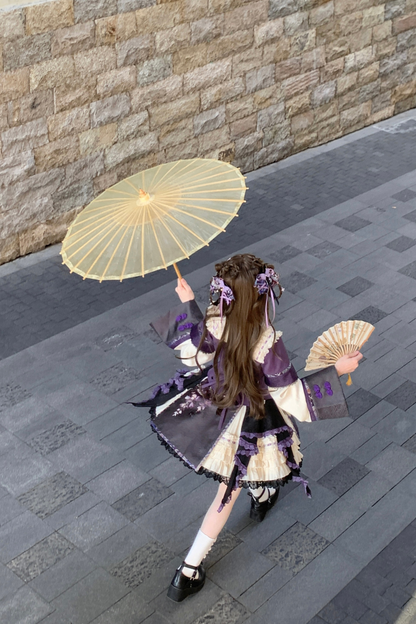 China Style Girl Lolita Top + Skirt + Catsuit + Clips