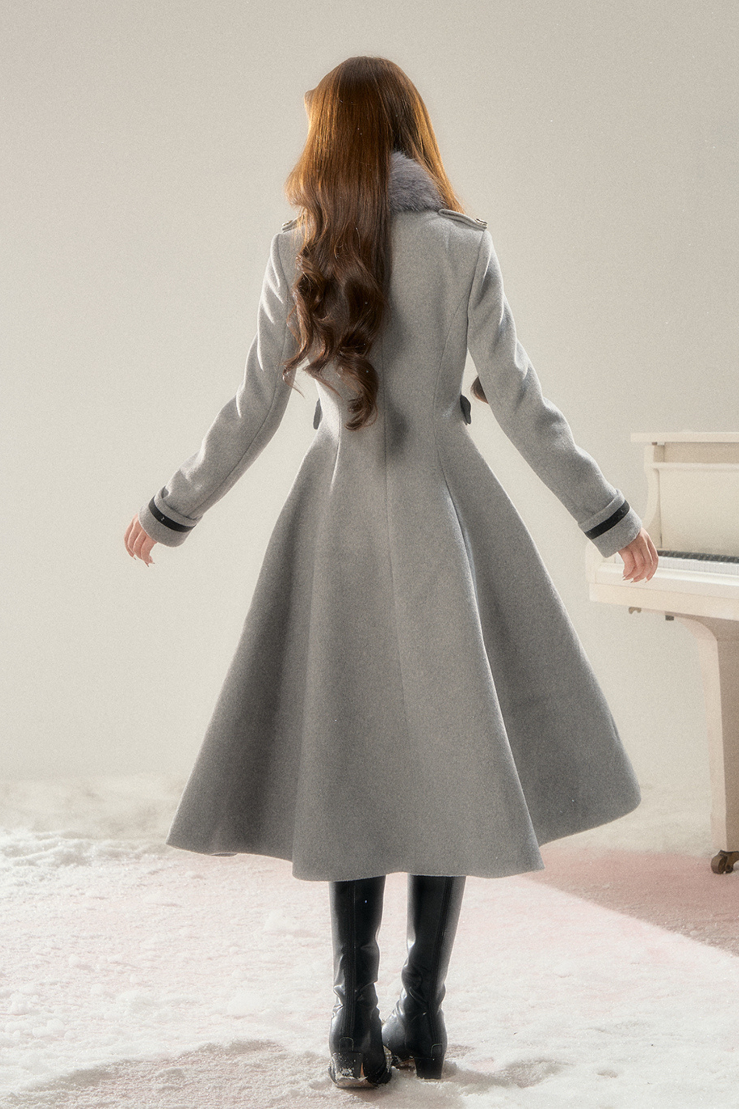 Old French Hepburn Wool Coat