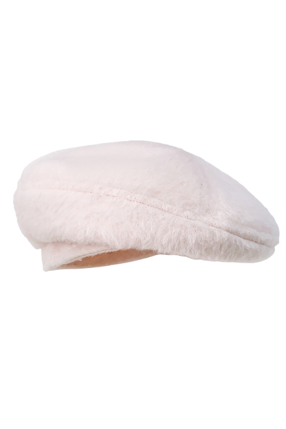 スイートガーリーリボンフレアコート+ファーカラー+シャツ+スカート+ベレー帽