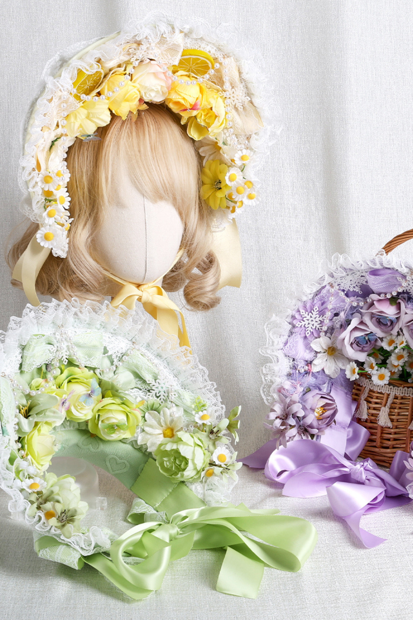 プリンセスティーパーティーロリータボンネット