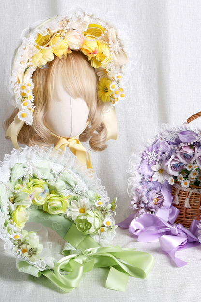 プリンセスティーパーティーロリータボンネット