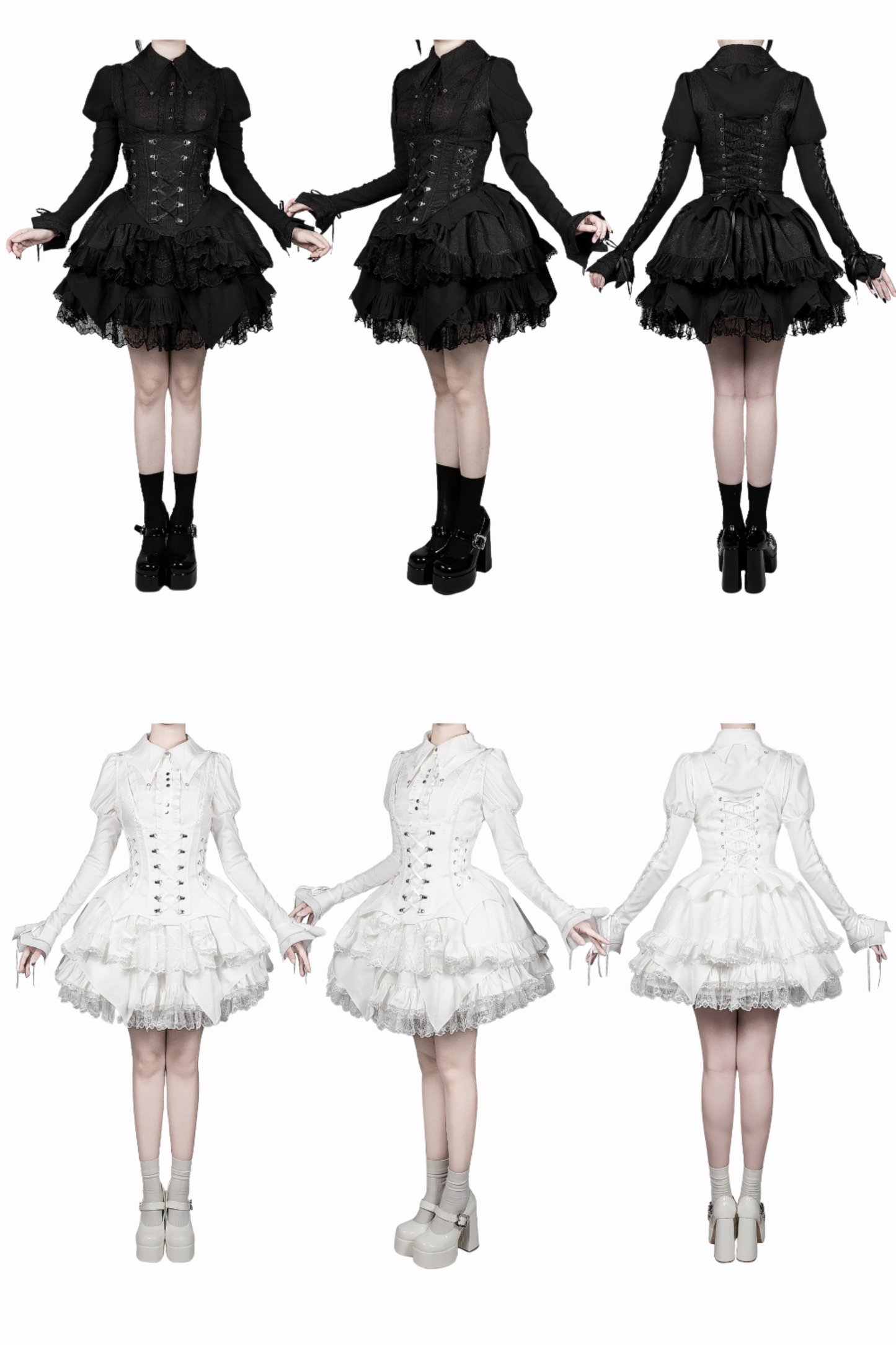 [Deadline for reservations: November 19] Camilla Spider Web Bat Gothic Dark Series Dress Full Set + Setup Full Set