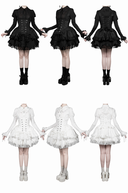 [Deadline for reservations: November 19] Camilla Spider Web Bat Gothic Dark Series Dress Full Set + Setup Full Set