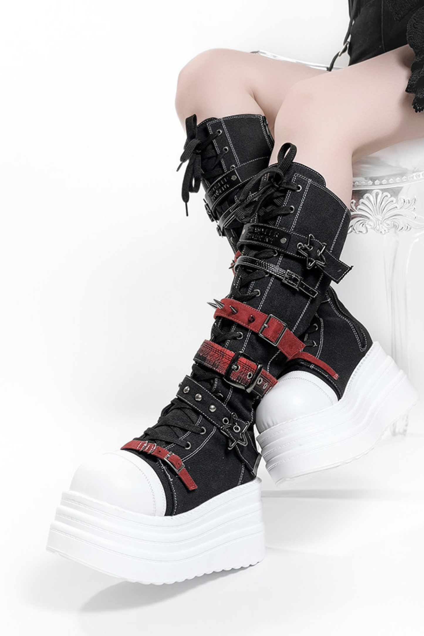 Y2K Punk Platform Boots