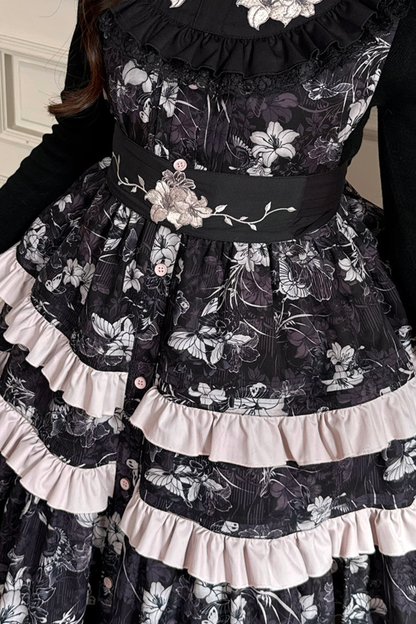 ラブリーロリータベストドレス+トップス+ベルト