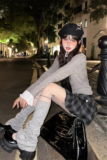 カレッジプレッピーVネックセーター