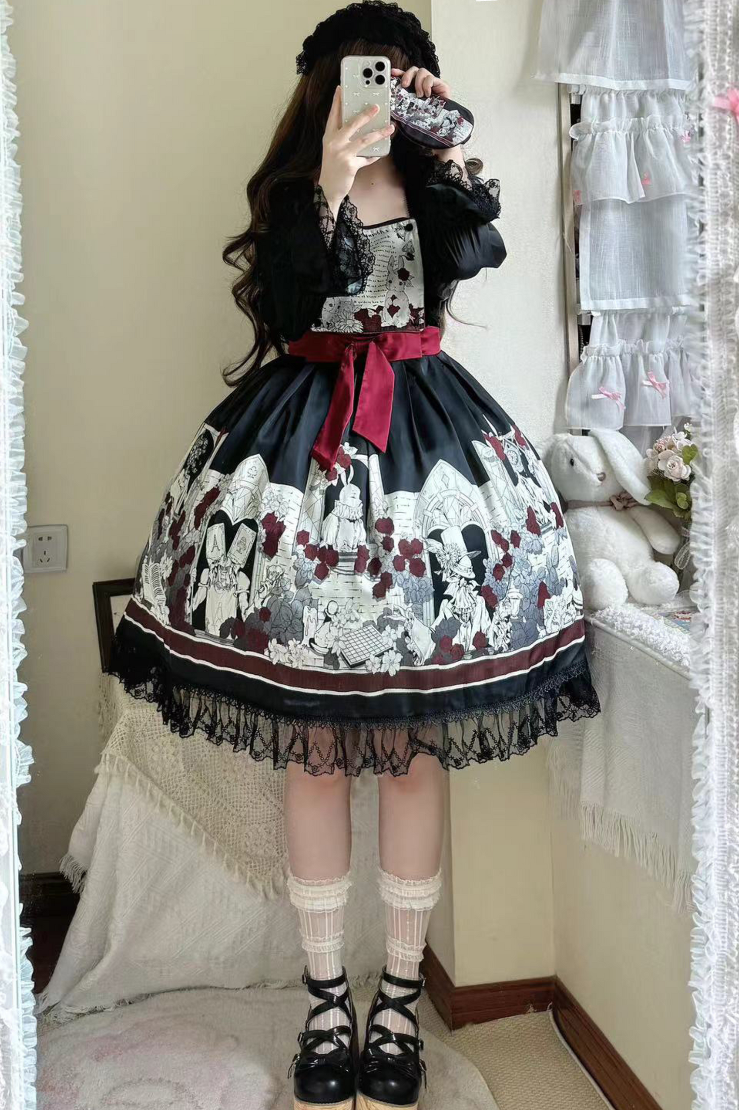 暗闇のアリスドールロリータドレス