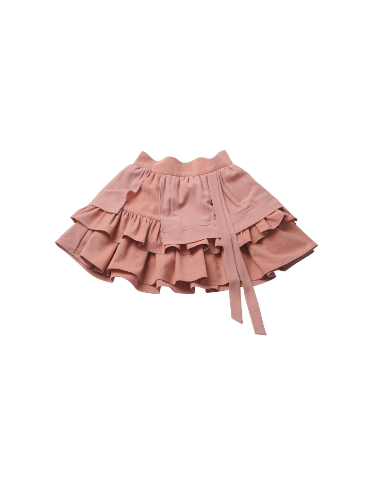 One-Shoulder Top + Sleeveless + Cake Skirt