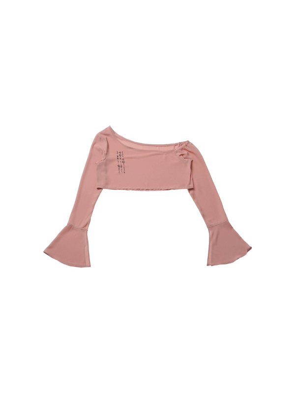 ワンショルダートップス+ノースリーブ+ケーキスカート