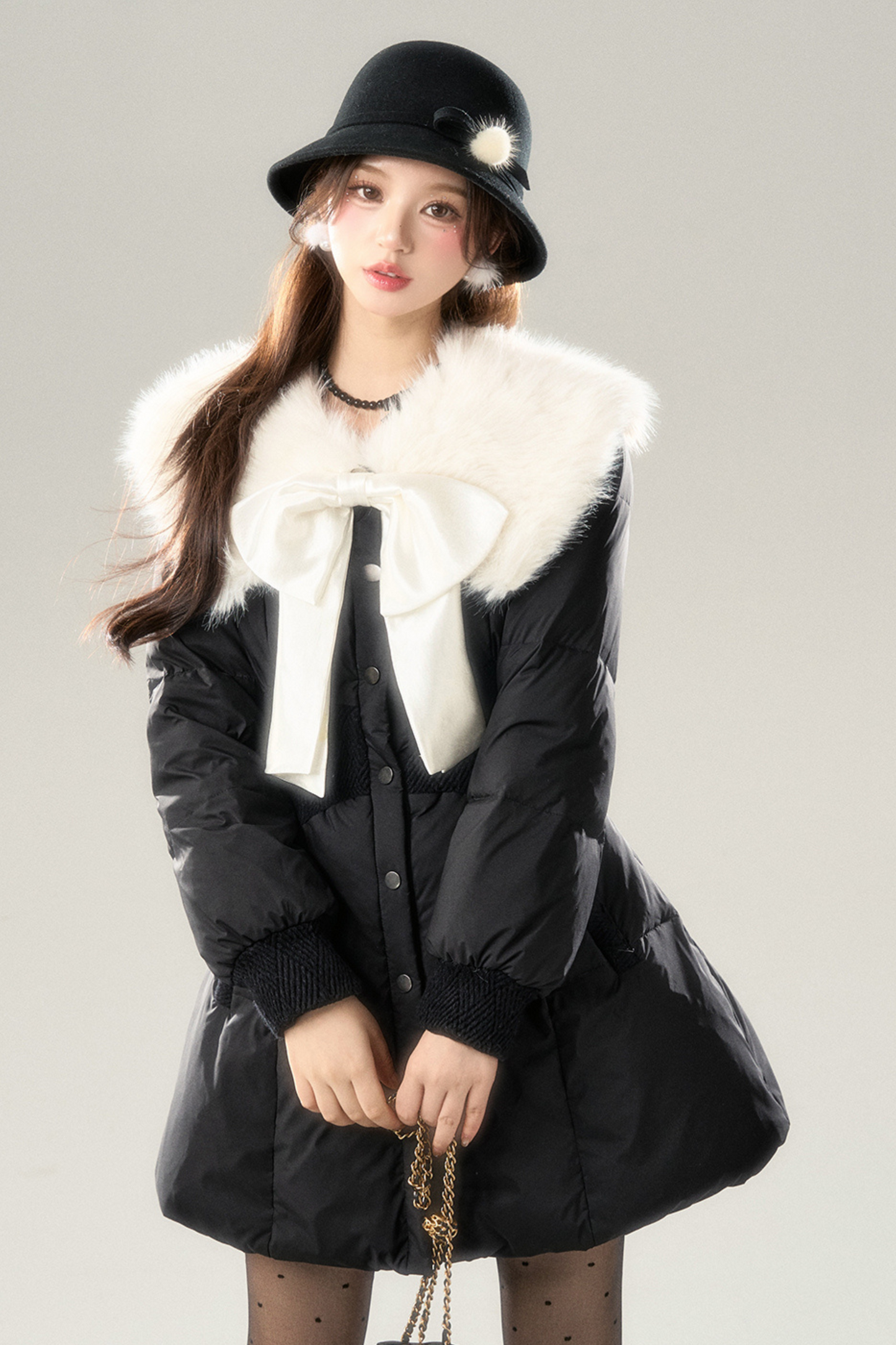 Rich Girl Fur Collar Down Jacket