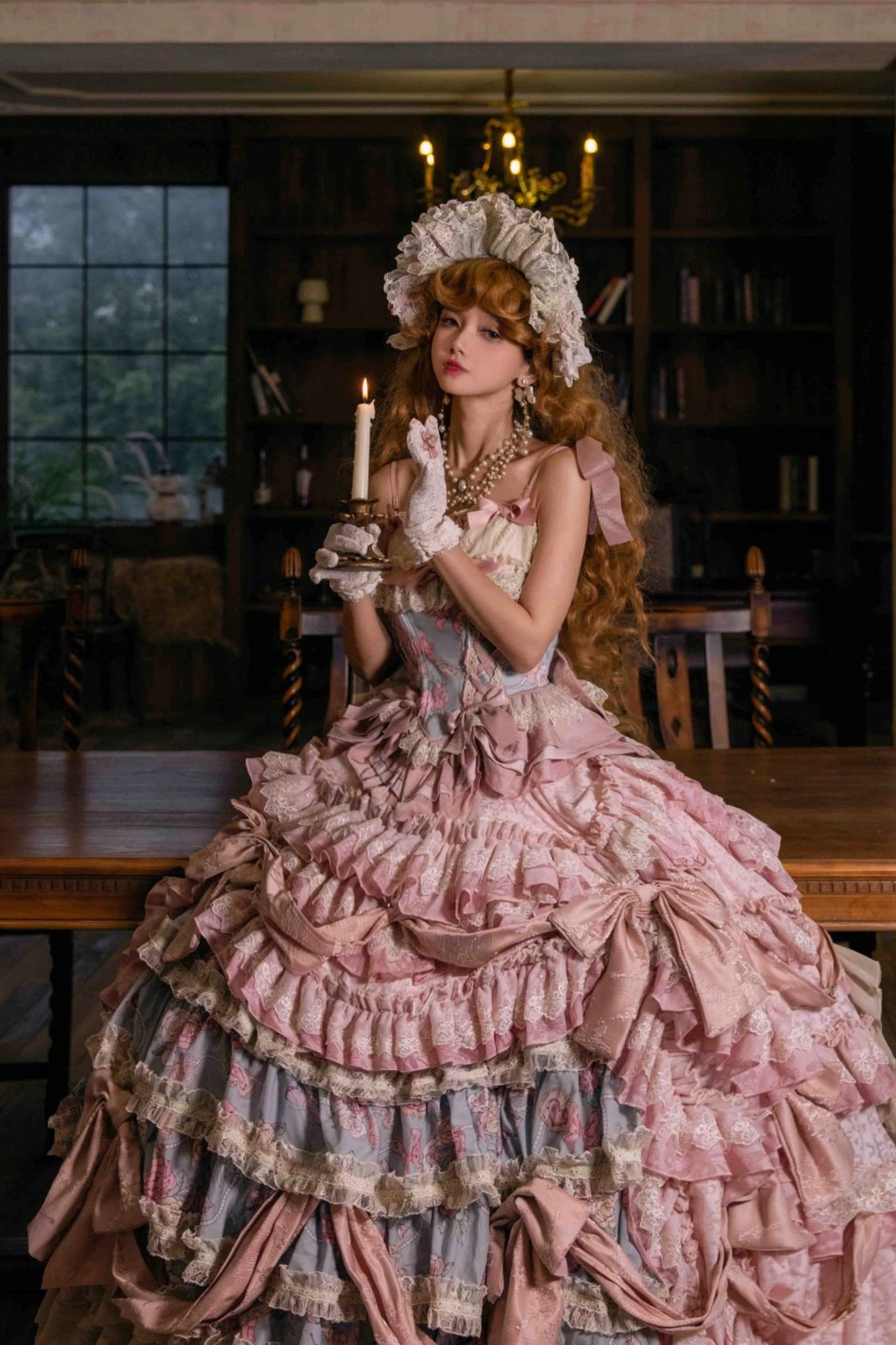 ジュエルローズフラワーマリッジロリータセットアップ