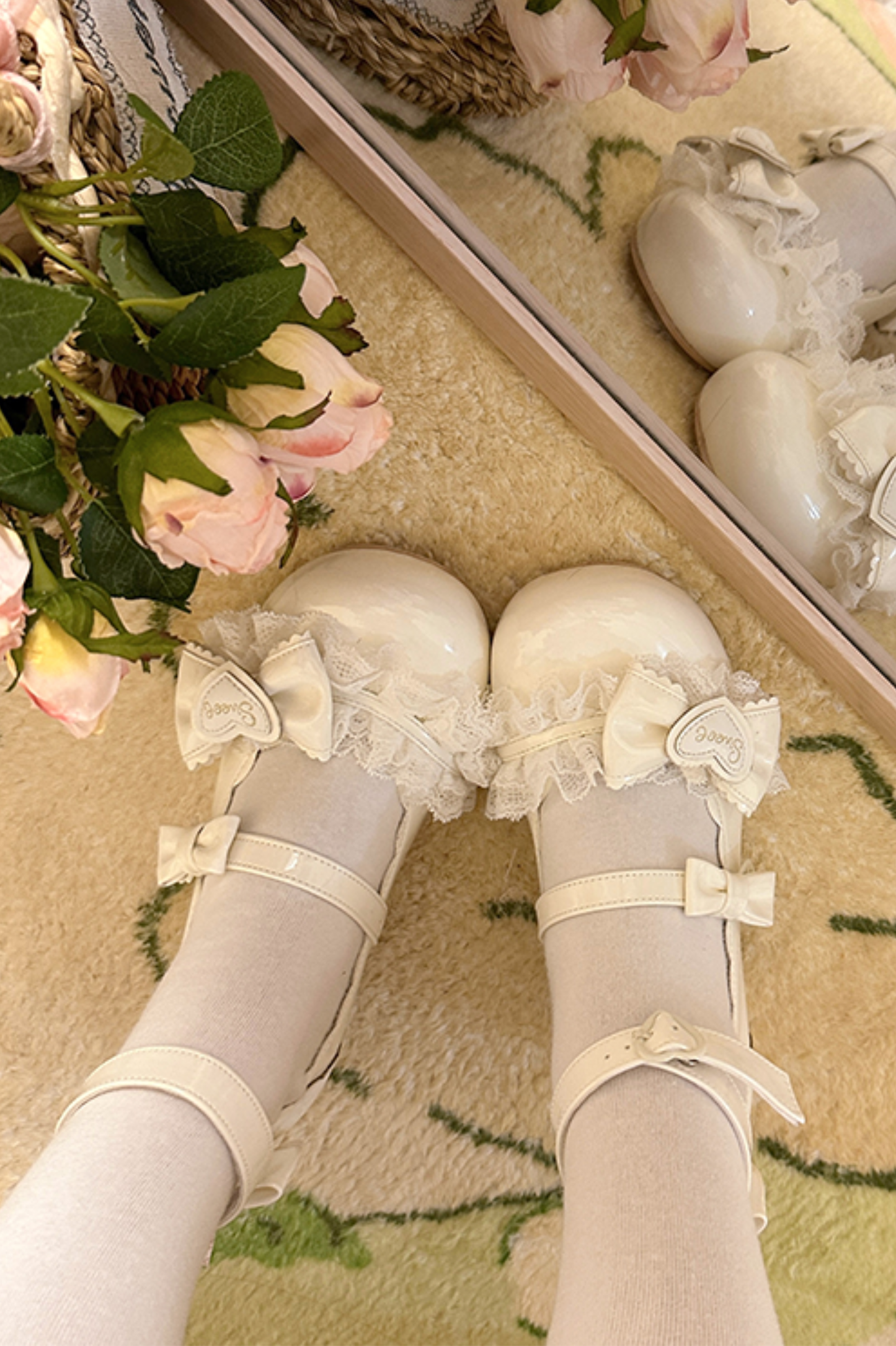 レースリボンロリータシューズ