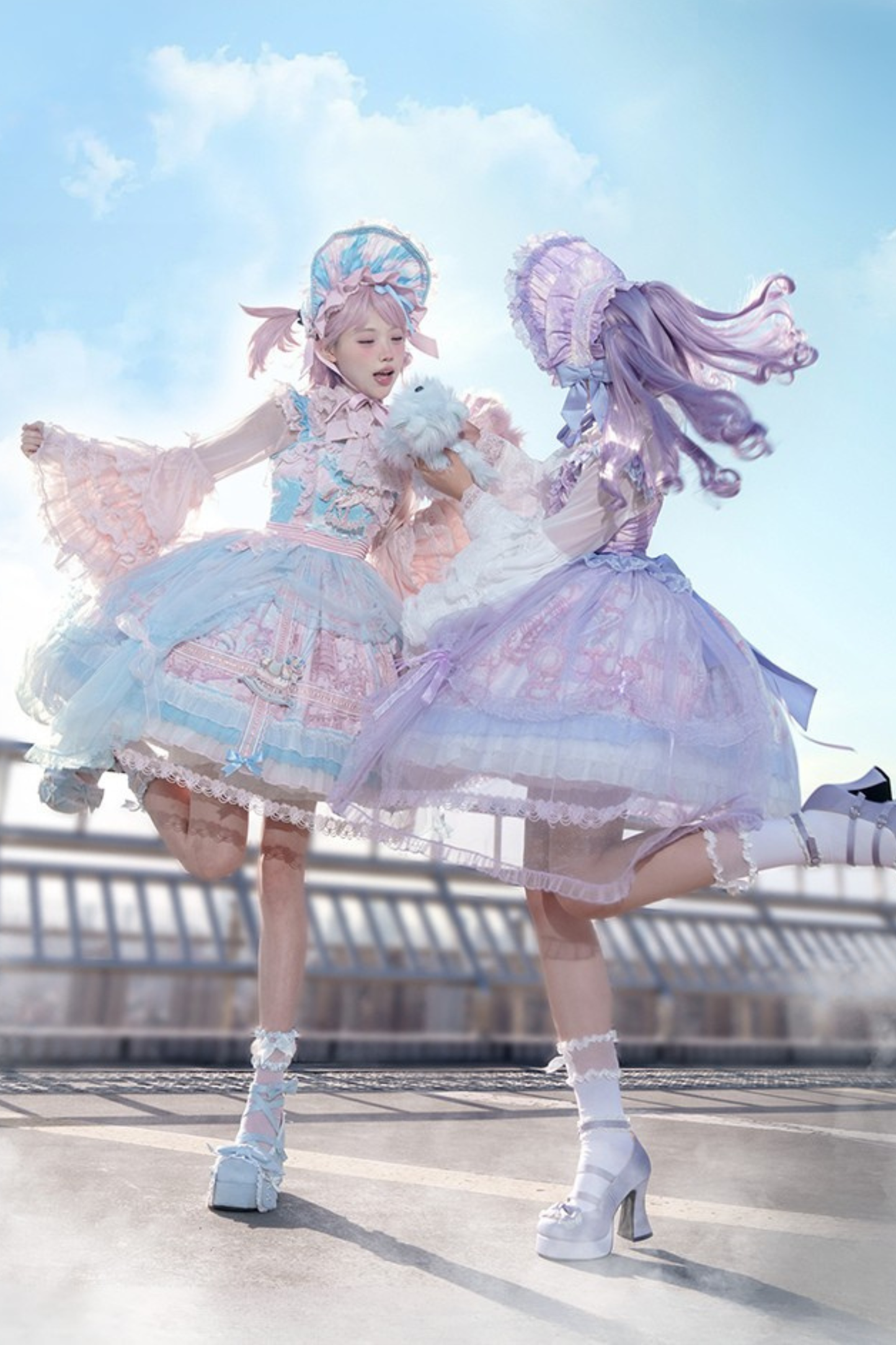 【予約商品】ペガサスガーデンチュールカーテンバードケージサスドレス＋ボンネット