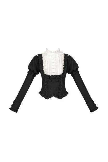 [Reservations] Classical Top + Curtain Skirt + Ribbon Collar + Hat