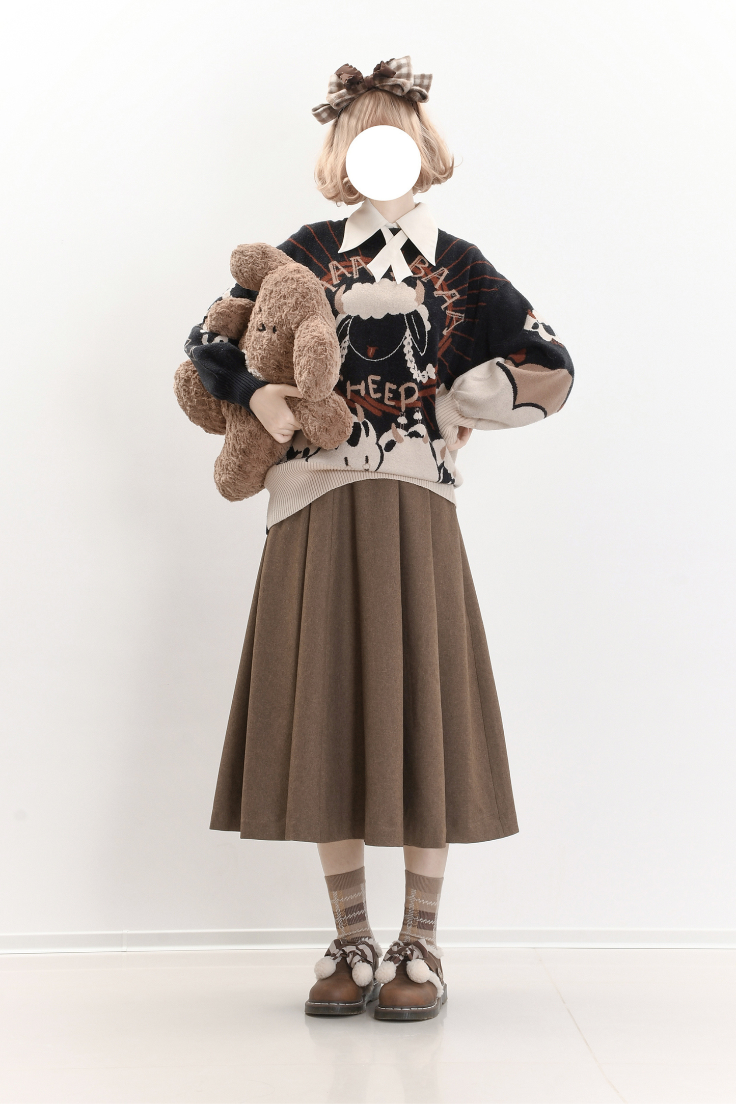 Umbrella Vintage Style Trailing Vest + Long Skirt + Short Skirt