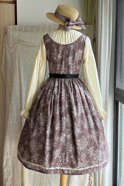 スケッチワイルドローズエレガントロリータドレス