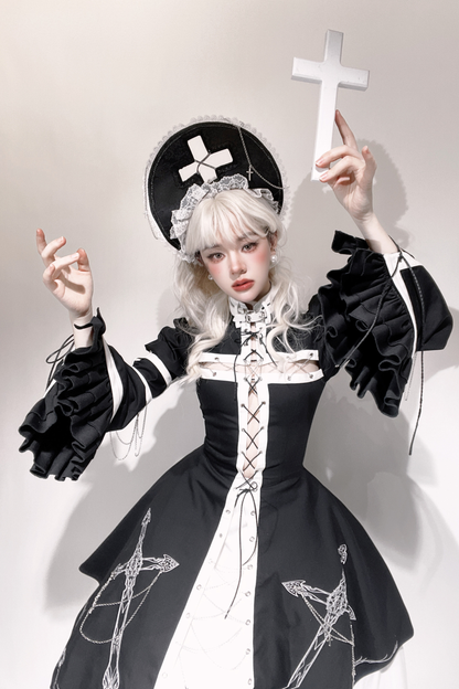 Gothic Lolita Dress + Nurse Hat