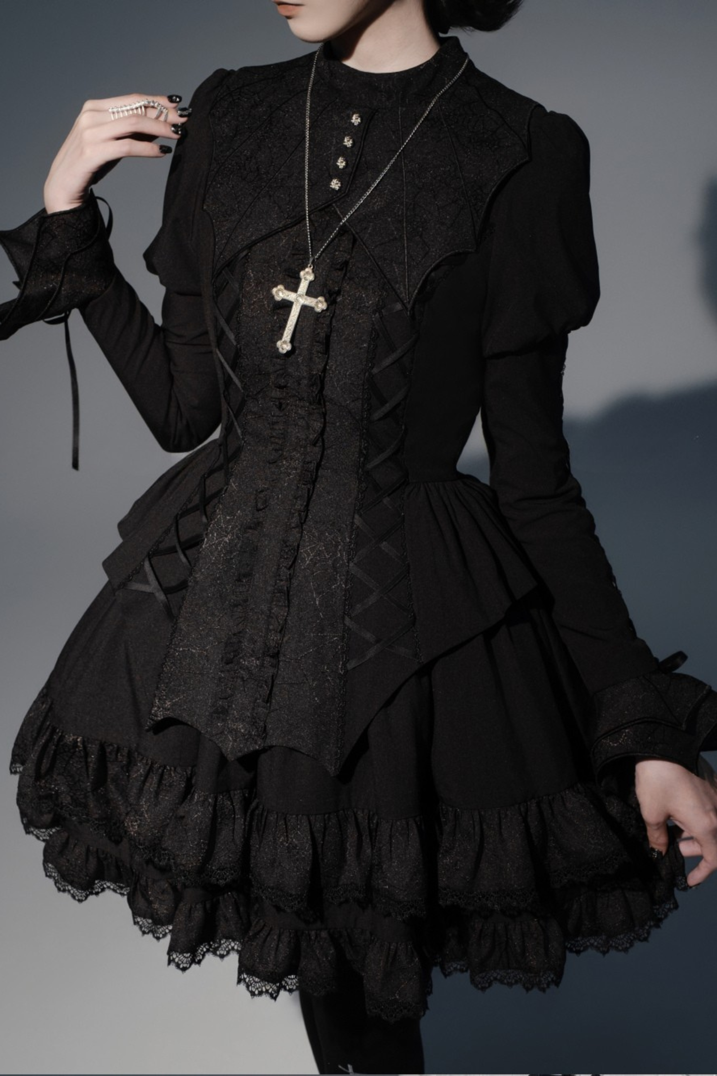 [Deadline for reservations: November 19] Camilla Spider Web Bat Gothic Dark Series Dress Full Set + Setup Full Set