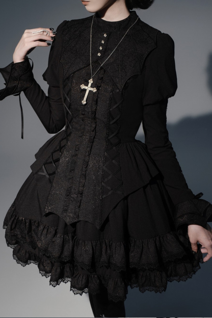 [Deadline for reservations: November 19] Camilla Spider Web Bat Gothic Dark Series Dress Full Set + Setup Full Set