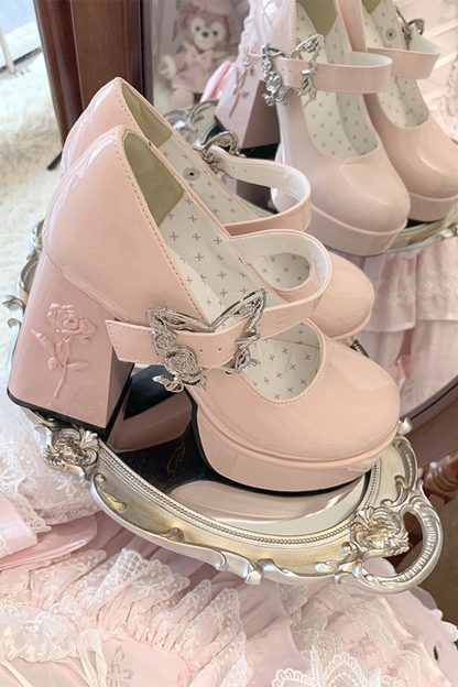 Floating Dreamland Platform Block Heels