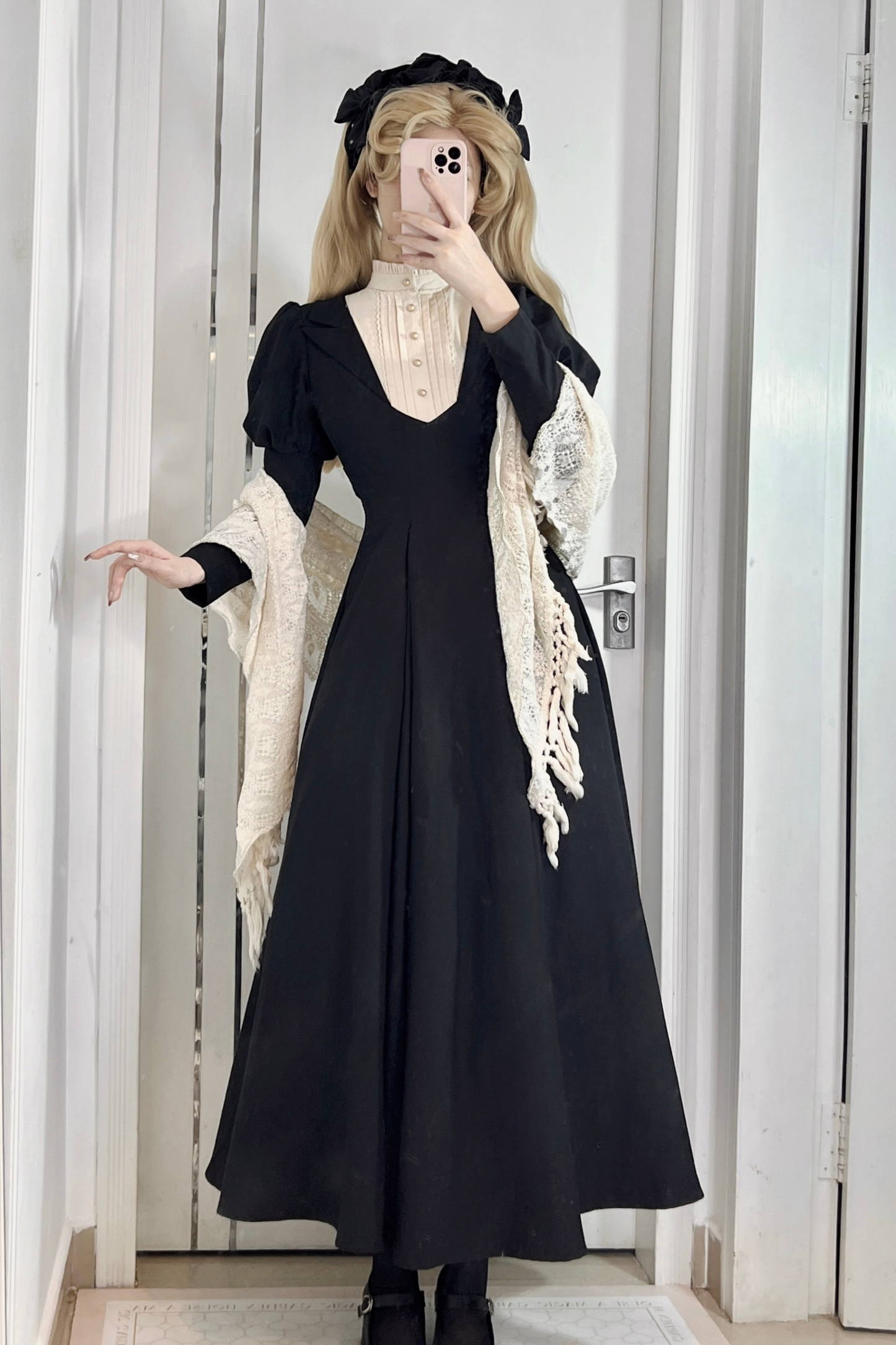 Chic Gothic Flare Long Lolita Dress