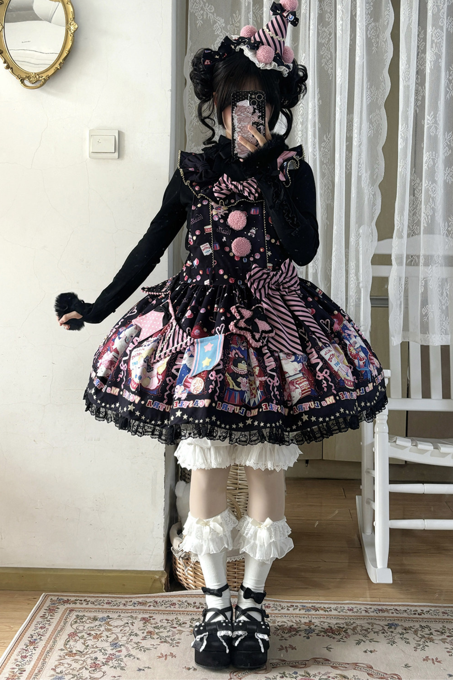 サーカスサスペンダーロリータドレス＋スカート