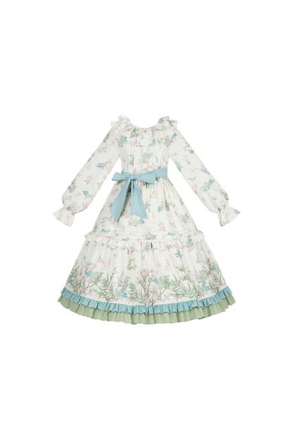 【予約商品】フォレストフラワードレス+サスペンダースカート+ブラウス+カーディガン+スカーフ