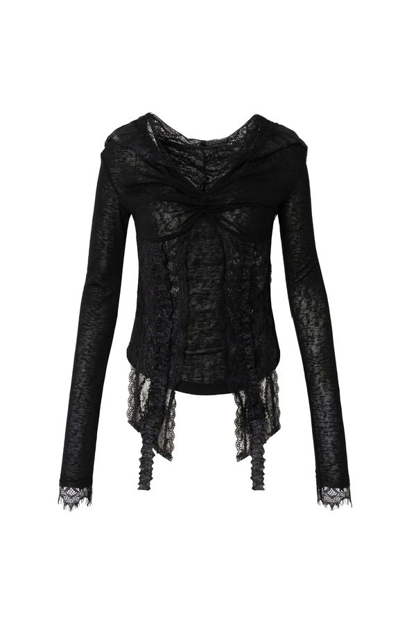 ドリーミーレースオフショルダートップス