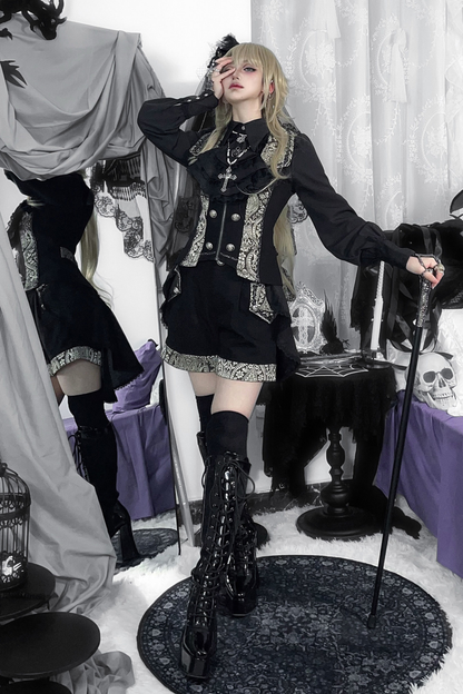 Dark Prince Lolita Jacket + Shirt + Pants + Vest