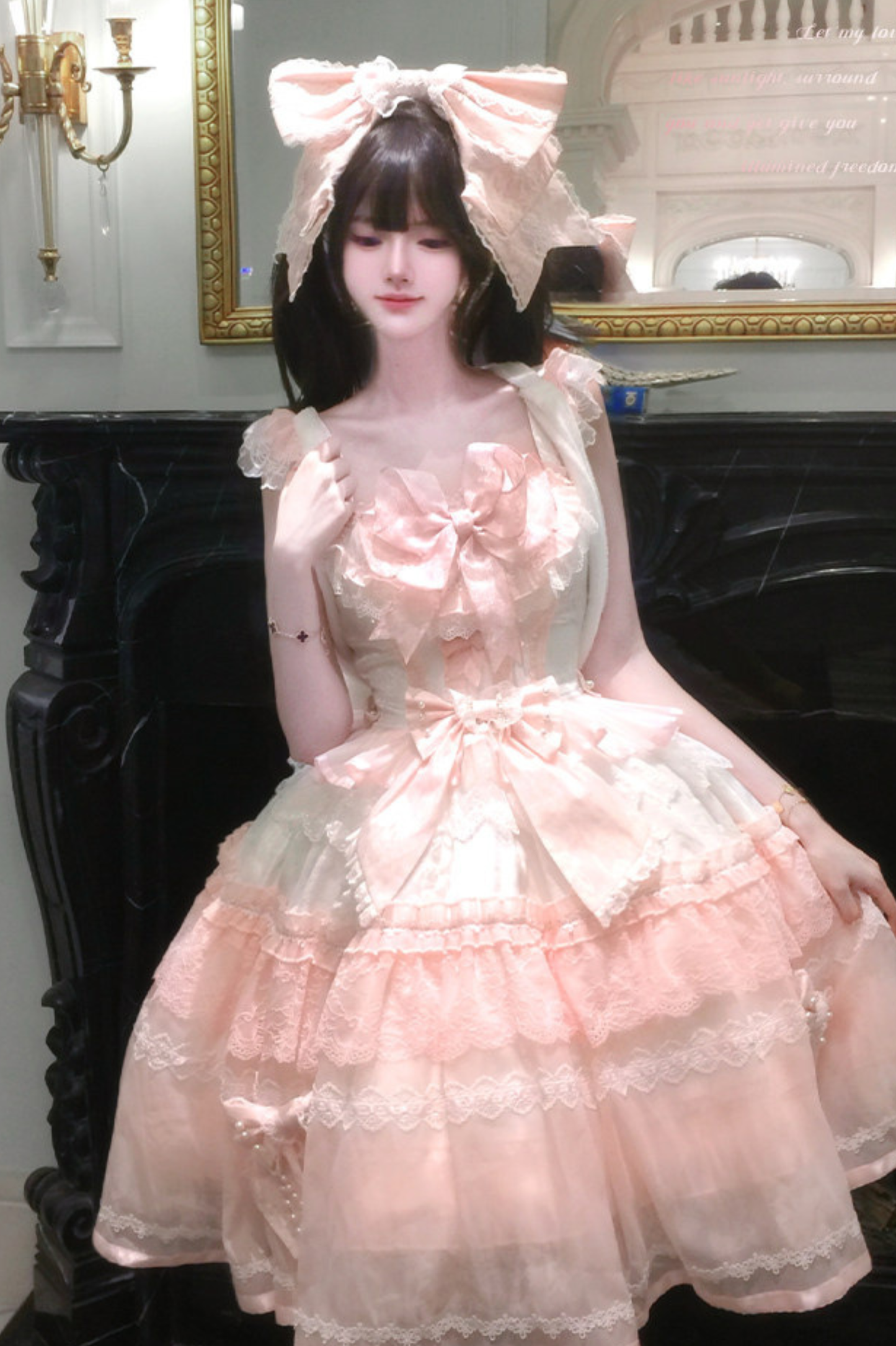 Sweet Princess Lolita Dress + Big Headband