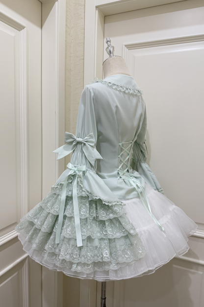 プリンセスリボンフリルスリーブシャツ