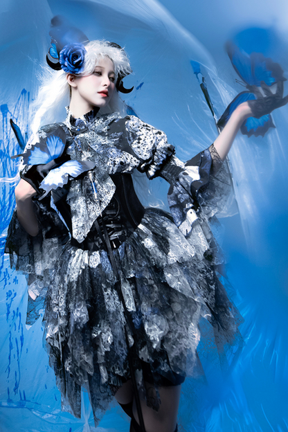 Horror Amusement Park Lace Waist Corset