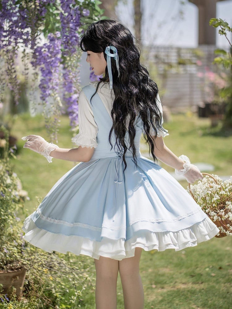 【4月14日予約締切】クラシックラペルショルダースウィートロリータコルセットサスドレス
