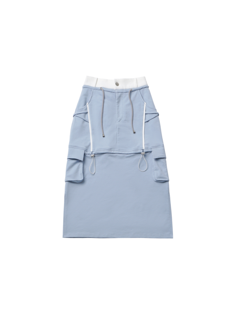 Sea Salt Soda Blue Summer Island Sport Top + Camisole + Long Skirt + Short Skirt